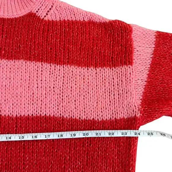 Mango Carioca Sweater Red Pink Small - Picture 12 of 16